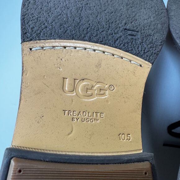 UGG Mens Chukka Boots 10.5 Brown Suede Leather Treadlite Comfort Leather Lined - Picture 11 of 15